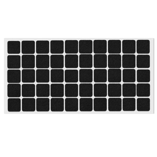 Self-Adhesive Felt Pad 13/16x13/16 inch Black NTP 