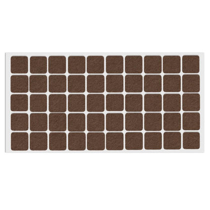 Self-Adhesive Felt Pad 13/16x13/16 inch Brown NTP 