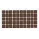 Self-Adhesive Felt Pad 13/16x13/16 inch Brown NTP 