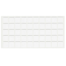 Self-Adhesive Felt Pad 13/16x13/16 inch White