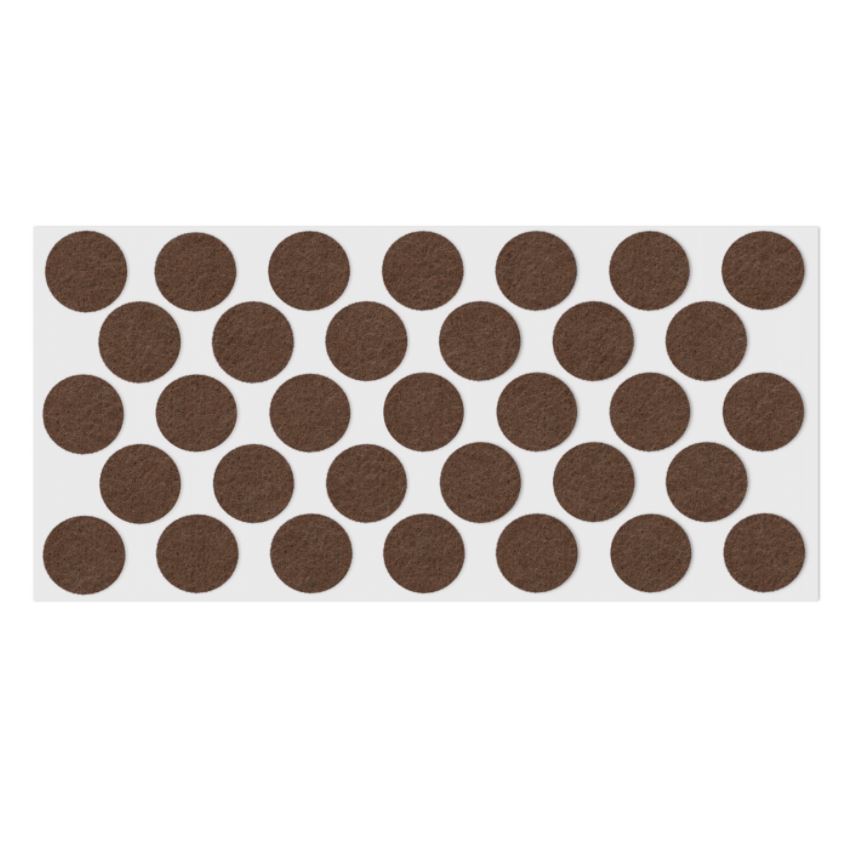 Self-Adhesive Felt Pad 15/16 inch NTP Brown 