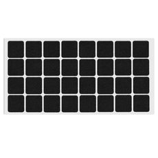 Self-Adhesive Felt Pad 1x1 inch  - Black