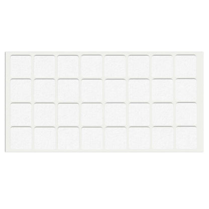 Self-Adhesive Felt Pad 1x1 inch NTP White 