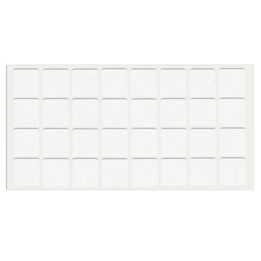 Self-Adhesive Felt Pad 1x1 inch - White NTP 