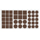 Self-Adhesive Felt Pad Mixed Brown NTP 