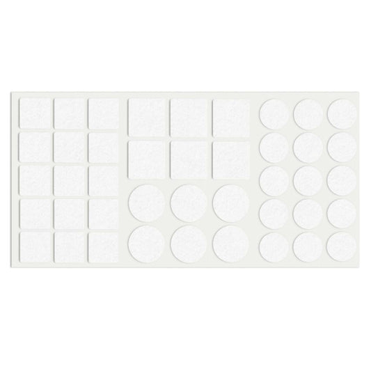 Self-Adhesive Felt Pad Mixed White NTP 