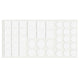 Self-Adhesive Felt Pad Mixed White NTP 
