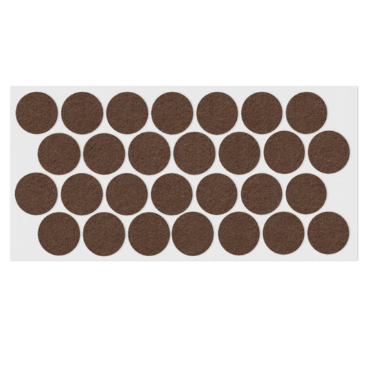 Self-Adhesive Felt Pad Ø1-1/8 inch Brown NTP 