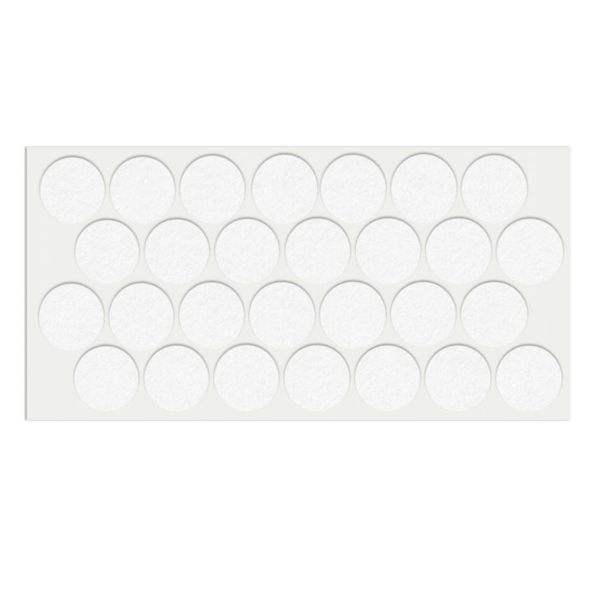 Self-Adhesive Felt Pad Ø1-1/8 inch White NTP 