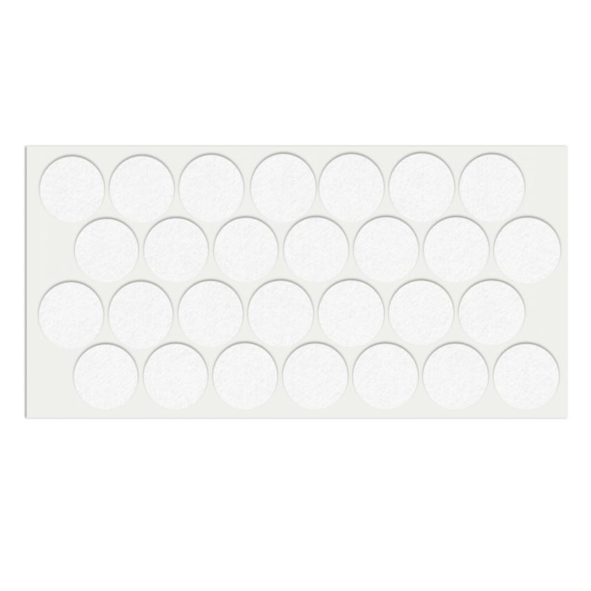 Self-Adhesive Felt Pad Ø1-1/8 inch White