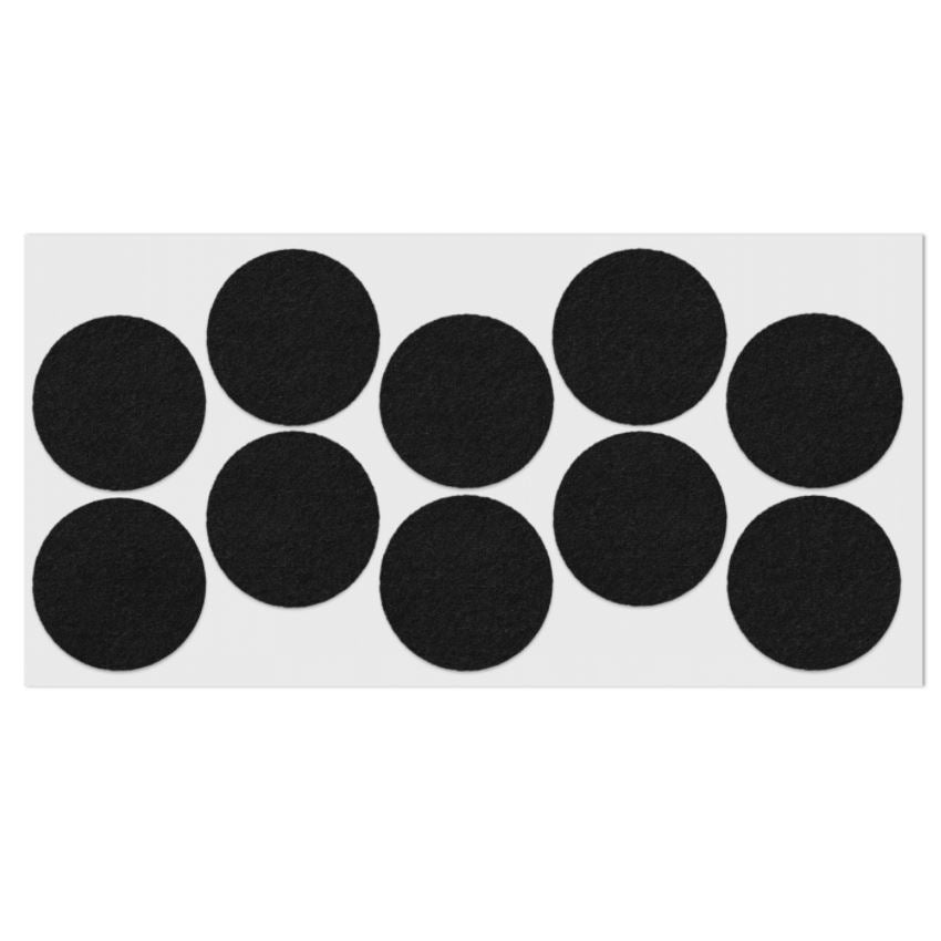 Self-Adhesive Felt Pad Ø1-3/4 inch Black - Furnica