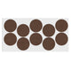 Self-Adhesive Felt Pad Ø1-3/4 inch Brown NTP 