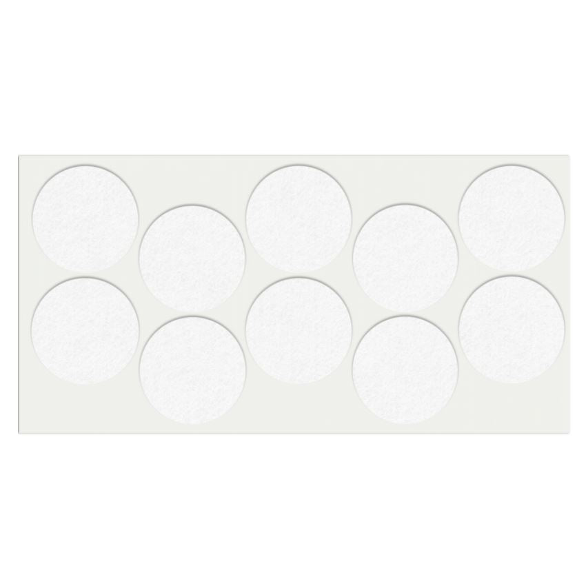 Self-Adhesive Felt Pad Ø1-3/4 inch White