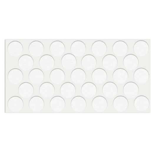 Self-Adhesive Felt Pad Ø15/16 inch White NTP 