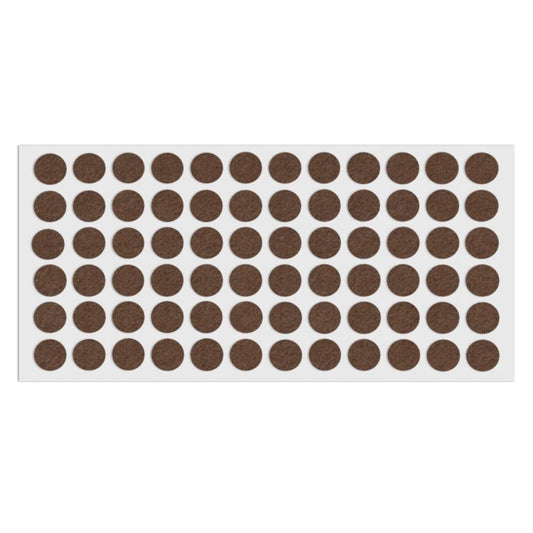 Self-Adhesive Felt Pad Ø9/16 inch Brown NTP 