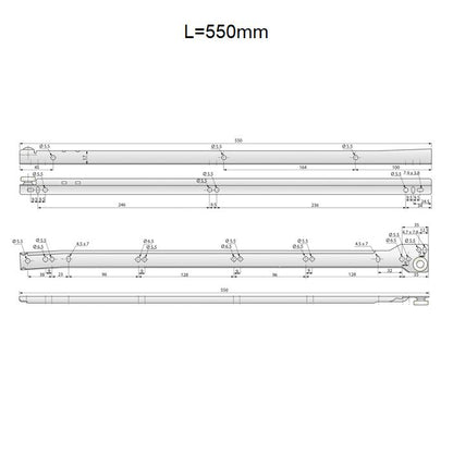 Set of POM Roller Slides White NTP 