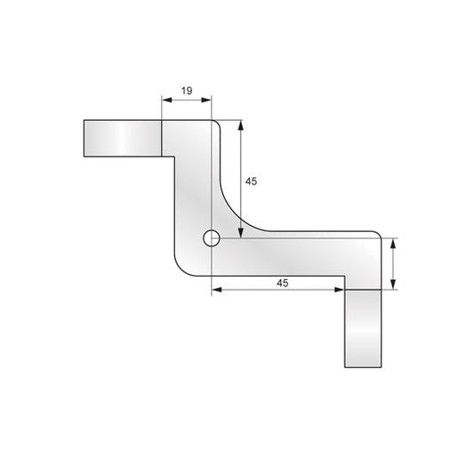 Shelf Corner Fixing for Ø1 inch Pipe NTP 