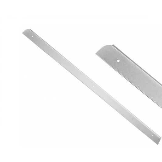 Side Strip for 28mm Worktop R-15, Silver Anodized NTP Left 