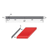 Side Strip for 1-1/2 inch Worktop R-3, Black Anodized