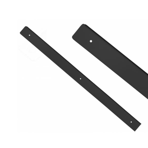 Side Strip for 38mm Worktop R-3, Black Anodized NTP Left 
