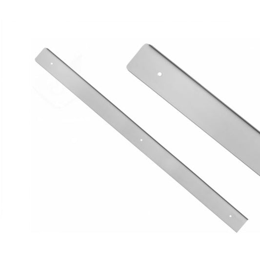 Side Strip for 38mm Worktop R-3, Silver Anodized NTP Left 