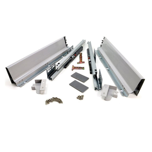 Soft-Close Drawer System, LOW, H: 68mm, Silver Star 300mm 