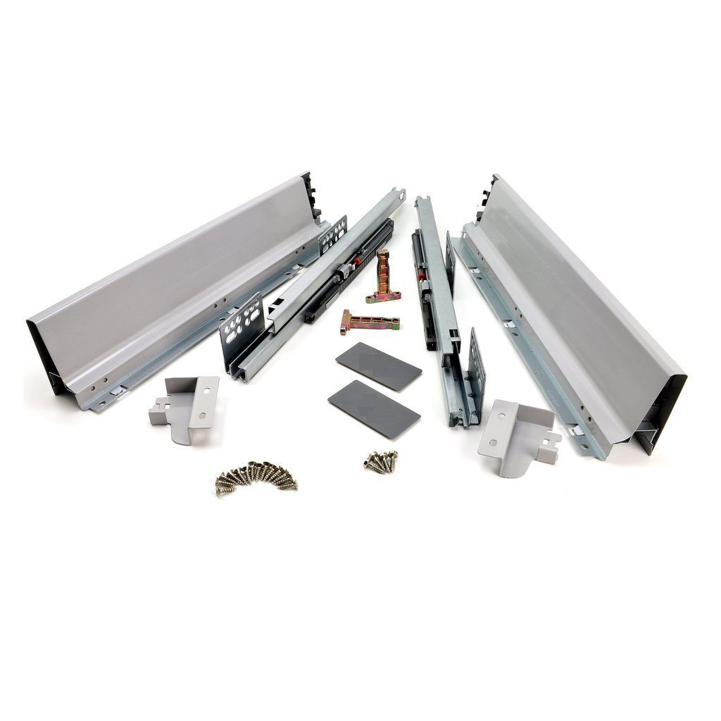 Soft-Close Drawer System, LOW, H: 68mm, Silver Star 300mm 