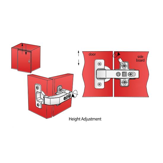 Soft-Close Hinge, H2 Mounting Plate with EURO Screws, Parallel Doors Soft Close Furnica 