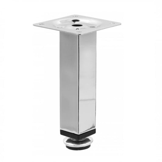 Square Furniture Leg 1x1 inch - H 4-3/4 inch Chrome NTP 
