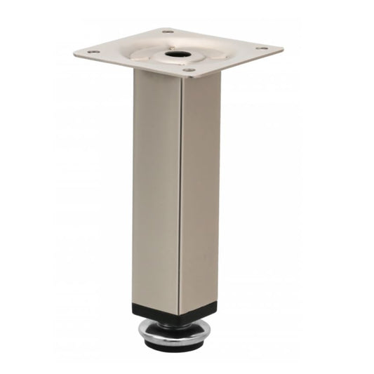 Square Furniture Leg 1x1 inch- H 4-3/4 inch Satin NTP 