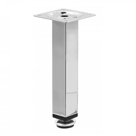 Square Furniture Leg 1x1 inch - H 5-7/8 inch Chrome NTP 