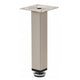 Square Furniture Leg 1x1 inch - H 5-7/8 inch Satin NTP 