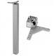 Square Furniture Leg 710mm, Aluminum, ZnAl Mounting Plate Furnica 