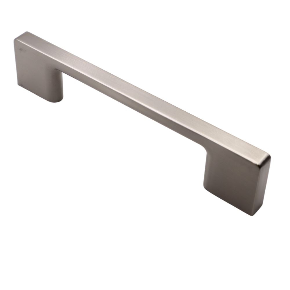 TECHNO furniture handle 3-3/4 inch - Brushed Steel SENTINO 