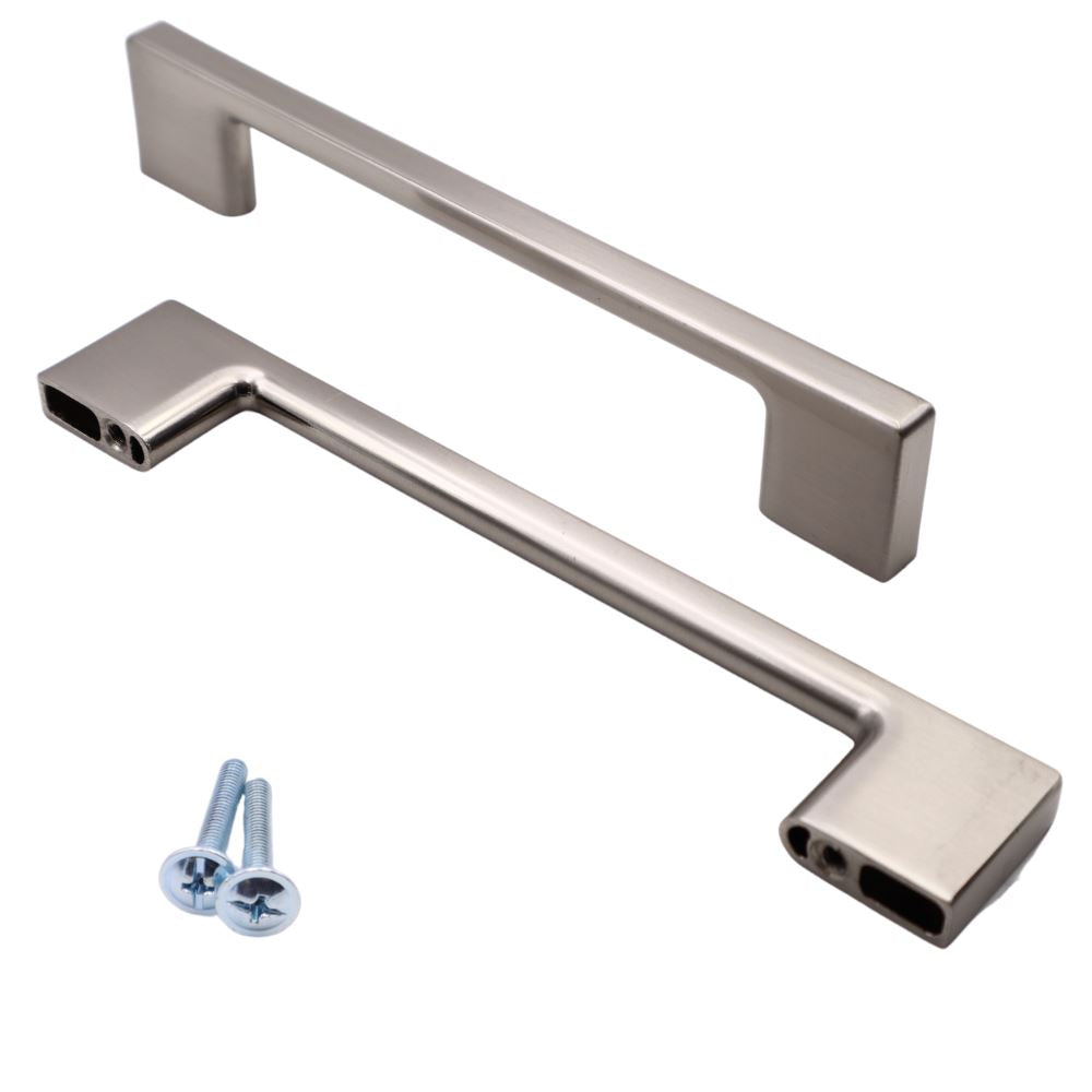 TECHNO furniture handle 7-9/16 inch - Brushed Steel SENTINO 
