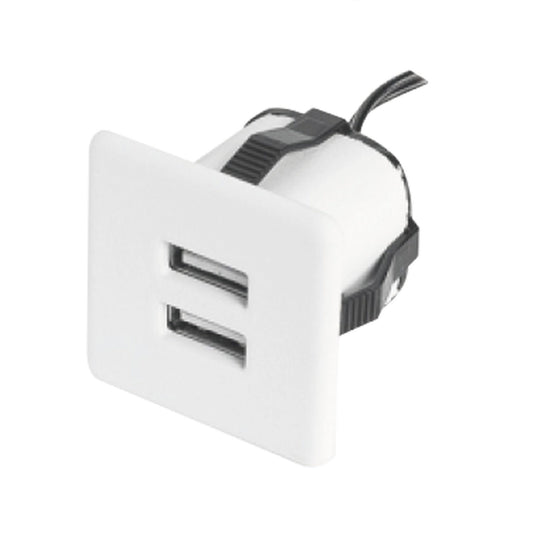 USB Charger + Power Supply Furnica White Square EU