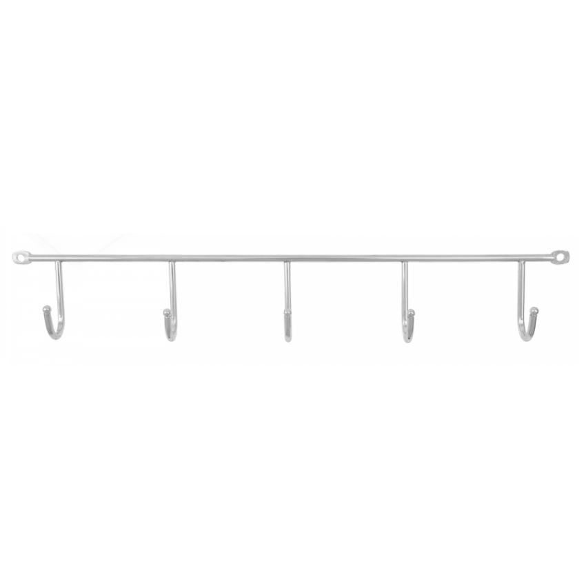 Wall mounted clothes rail L=400mm, 5 Hooks NTP 
