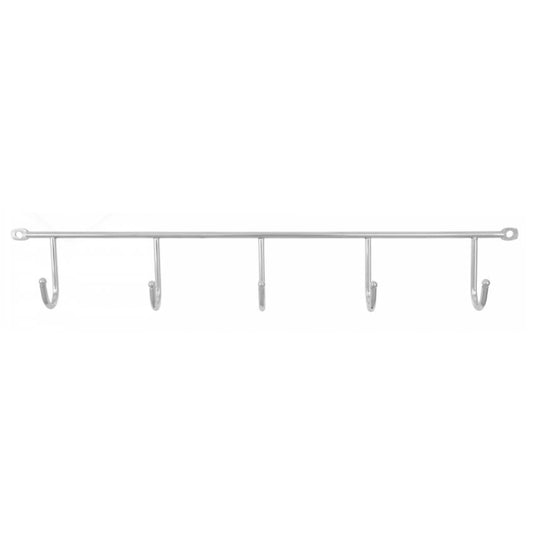 Wall mounted clothes rail L=400mm, 5 Hooks NTP 