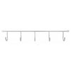 Wall mounted clothes rail L=15-3/4 inch, 5 Hooks