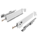 Set of Soft-Close Drawer System, LOW, H: 2-11/16 inch, White