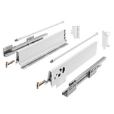 Soft-Close Drawer System, MEDIUM, H: 5-9/16 inch, White 18 inch