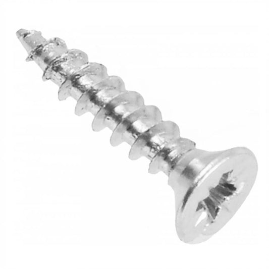 Wood Screws PZ1 1/8x5/8 inch White Zinc (1000 pcs) NTP 