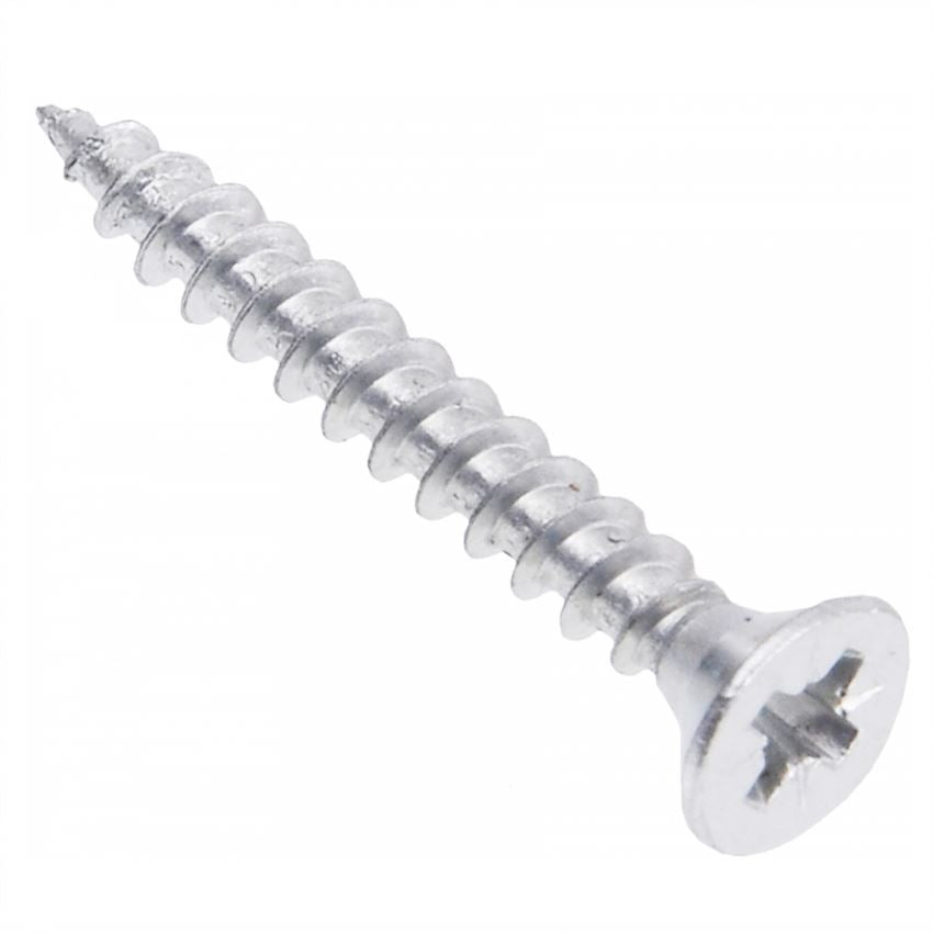 Wood Screws PZ2 3/16x1-3/16 inch White Zinc (1000 pcs) NTP 