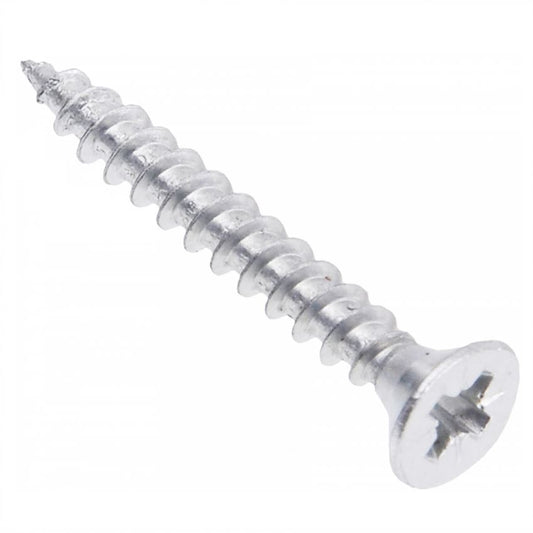 Wood Screws PZ2 3/16x1-3/16 inch White Zinc (1000 pcs) NTP 