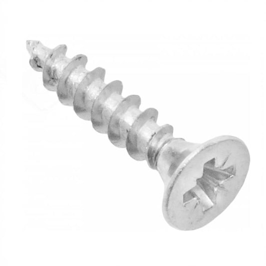 Wood Screws PZ2 3/16x13/16 inch White Zinc (1000 pcs) NTP 